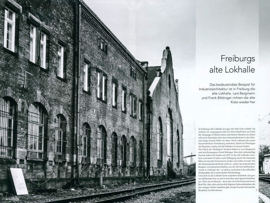Presseartikel Grossmanns Magazin zur Lokhalle Freiburg
