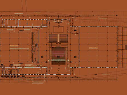 Grundriss Plan der Lokhalle Freiburg