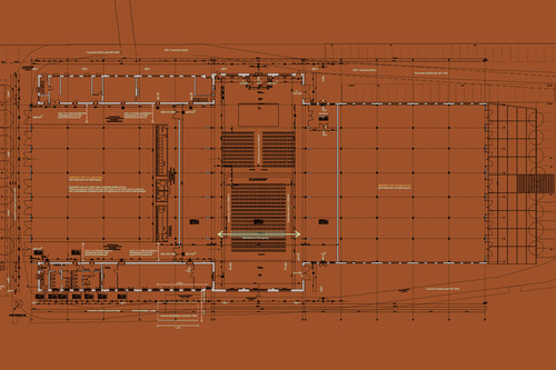 Grundriss Plan der Lokhalle Freiburg