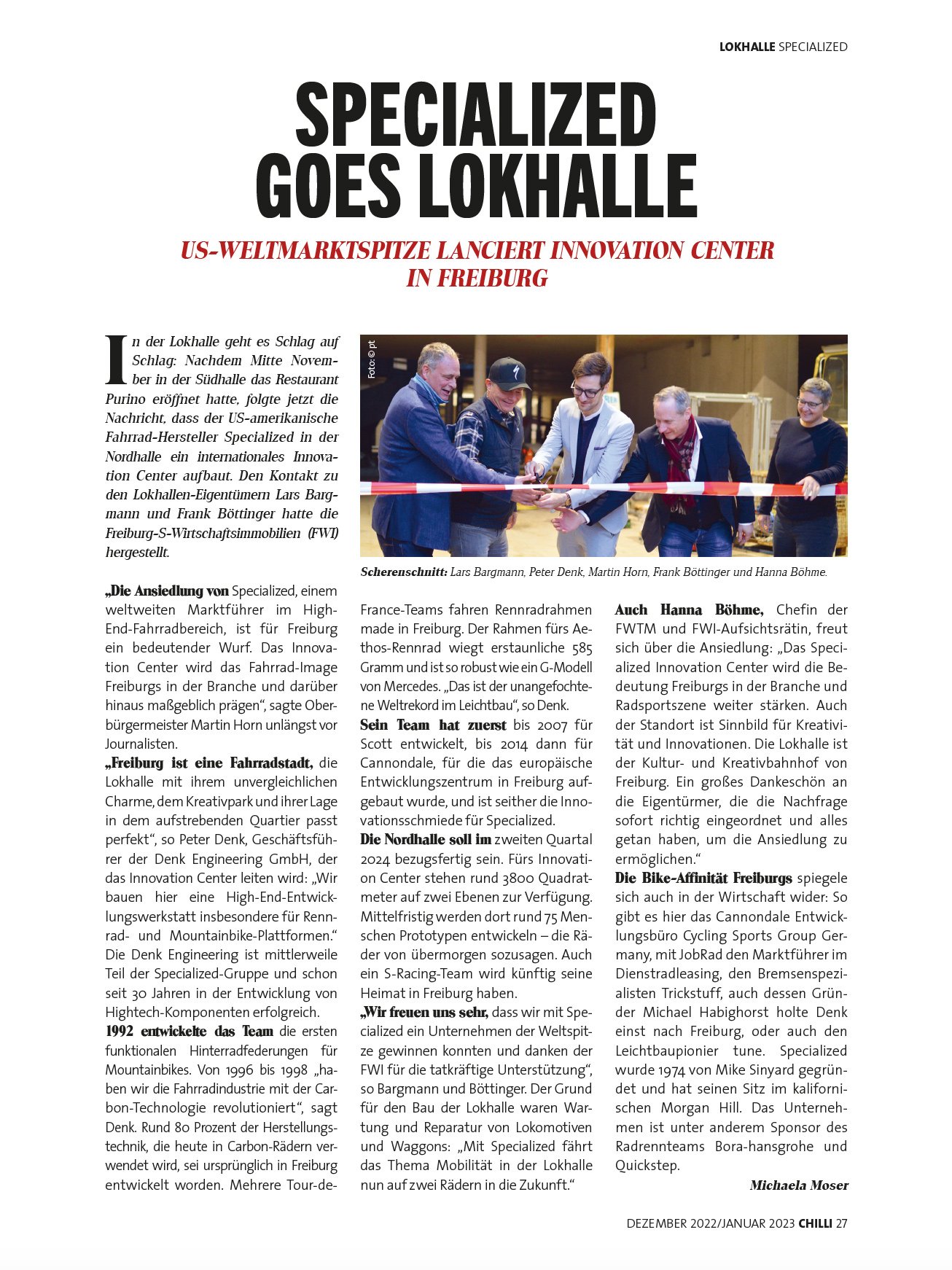 Presseartikel chilli zu Firmenmiete in Lokhalle